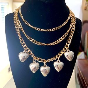 Urban Outfitters set of 3 gold tone necklaces NWT